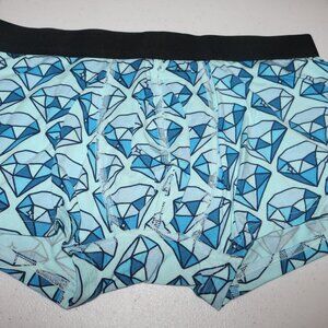 MeUndies blue gems men's Trunks size medium